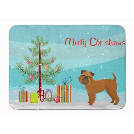 Carolines Treasures Brussels Griffon Christmas Tree Machine Washable Memory Foam Mat CK3544RUG
